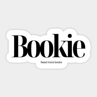 Bookie Sticker